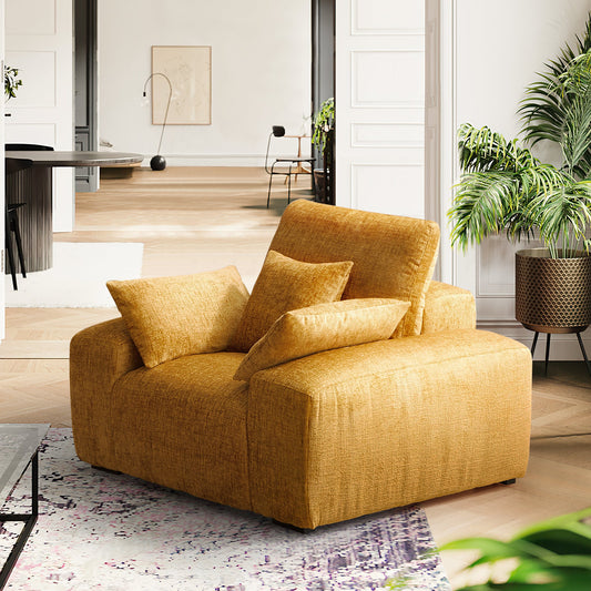 The Empress Camel Armchair-Yellow