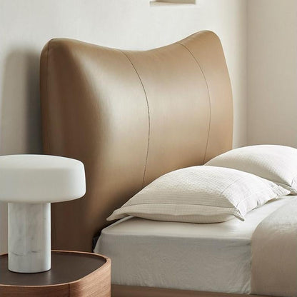 Choco Swirl Leather Bed-Brown