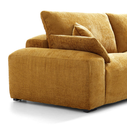 The Empress Gray Sofa Set-Yellow