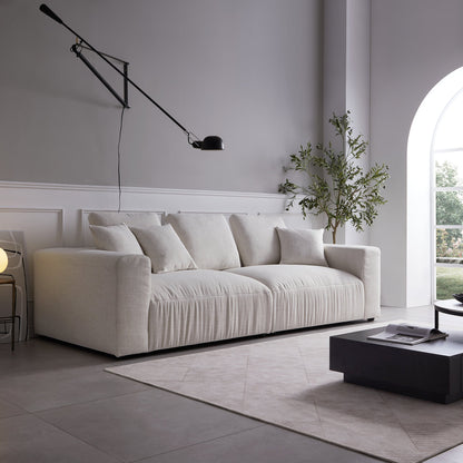 Serrat Beige Performance Fabric Sofa-Beige
