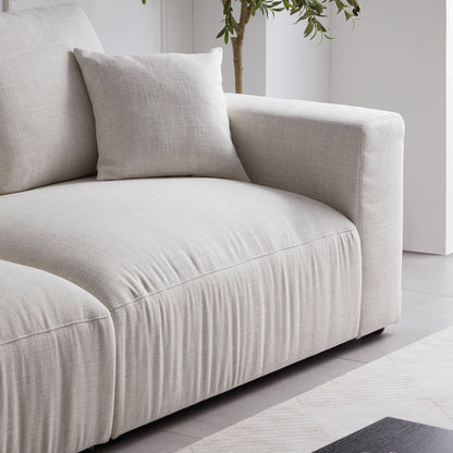 Serrat Beige Performance Fabric Sofa-Beige