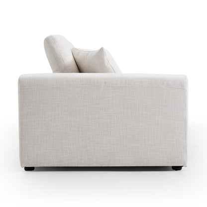 Serrat Beige Performance Fabric Sofa-Beige