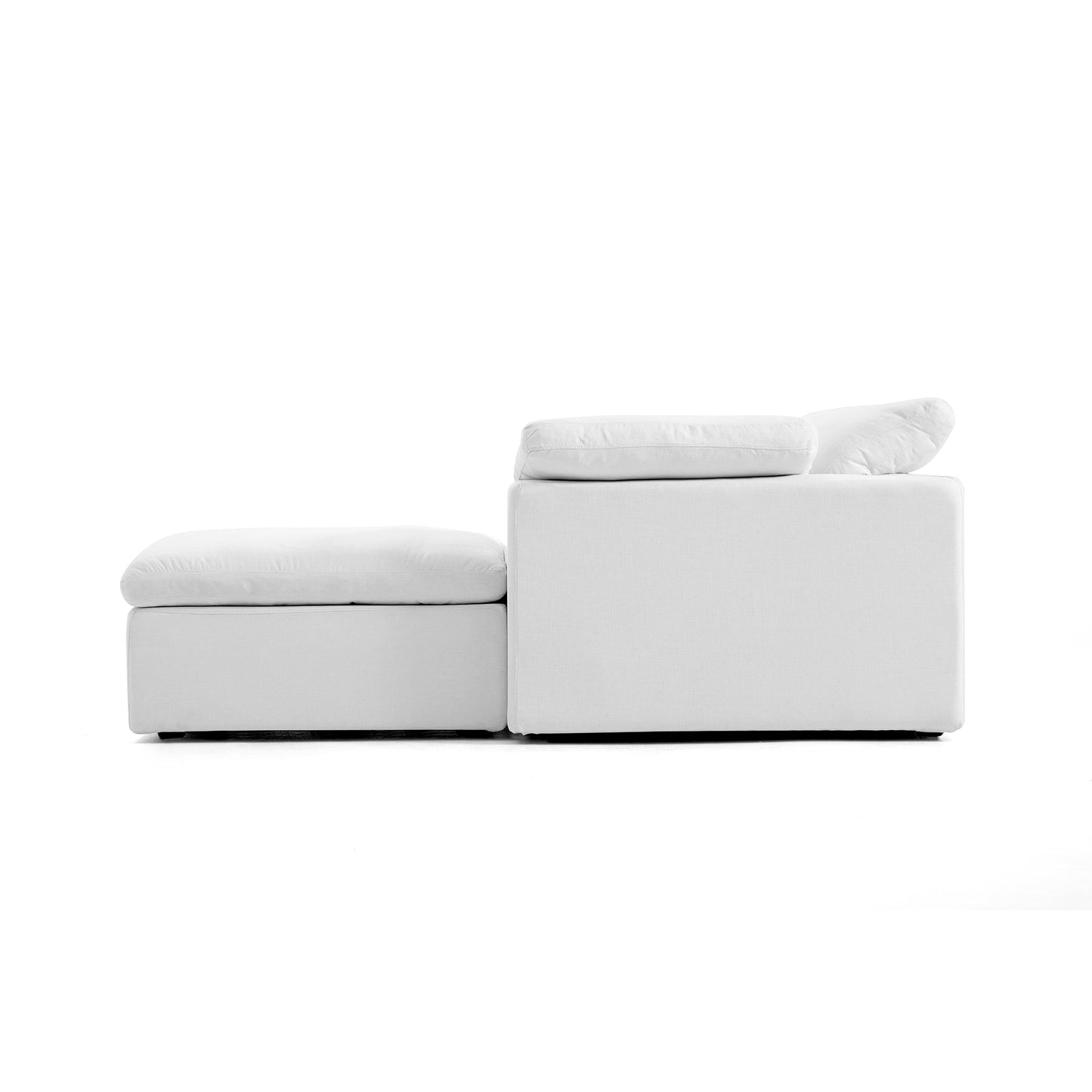 Canapé et pouf Tender Wabi-Sabi blancs