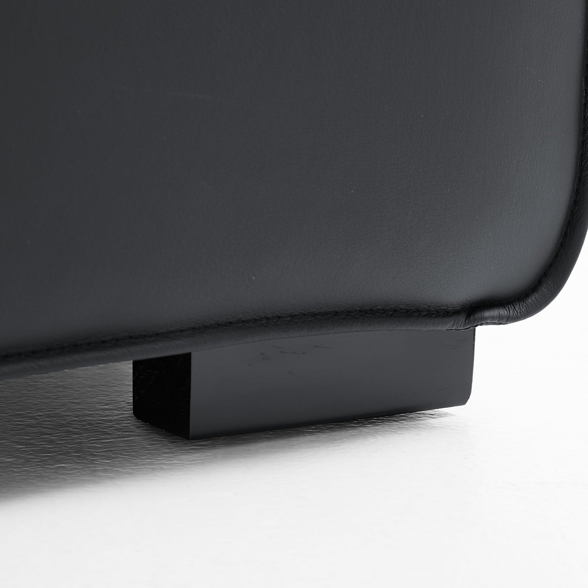 Domus Modular Beige Leather Armchair-Black