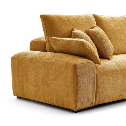 The Empress Yellow Sofa Set-Yellow