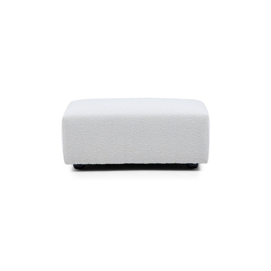Nordic Ottoman-White
