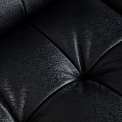 Banning Vintage Leather Sofa-Black