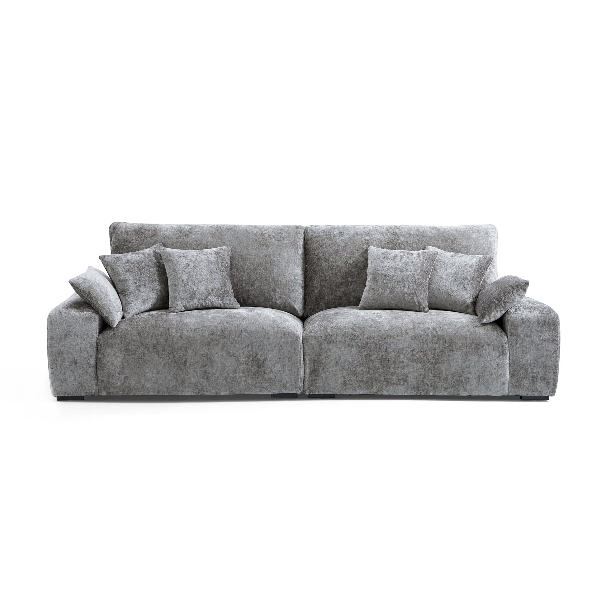 The Empress Yellow Sofa-Gray-106.3"