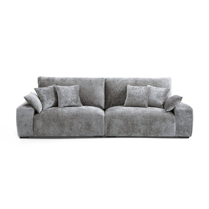 The Empress Yellow Sofa-Gray-106.3"