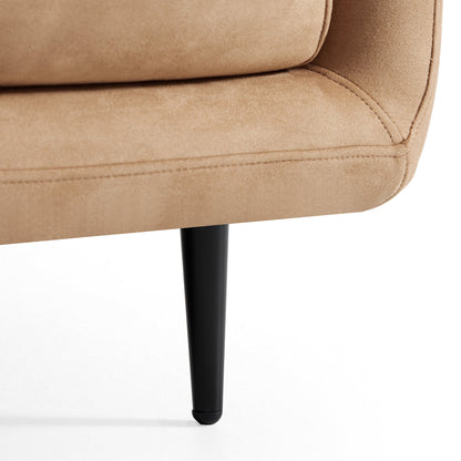 Vanilla Gray Fabric Sofa-Camel