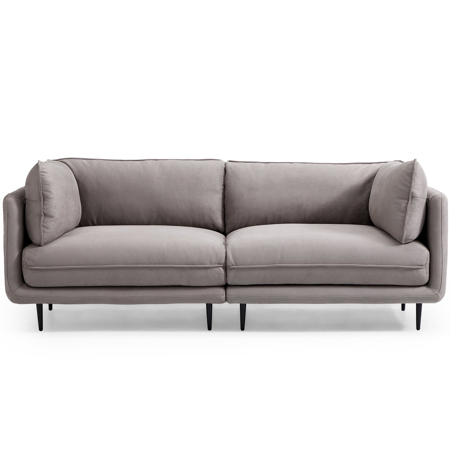 Vanilla Camel Fabric Sofa-Gray