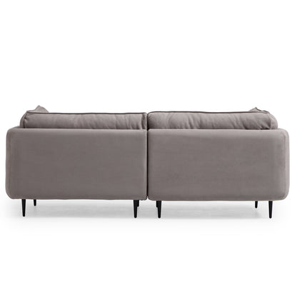 Vanilla Camel Fabric Sofa-Gray
