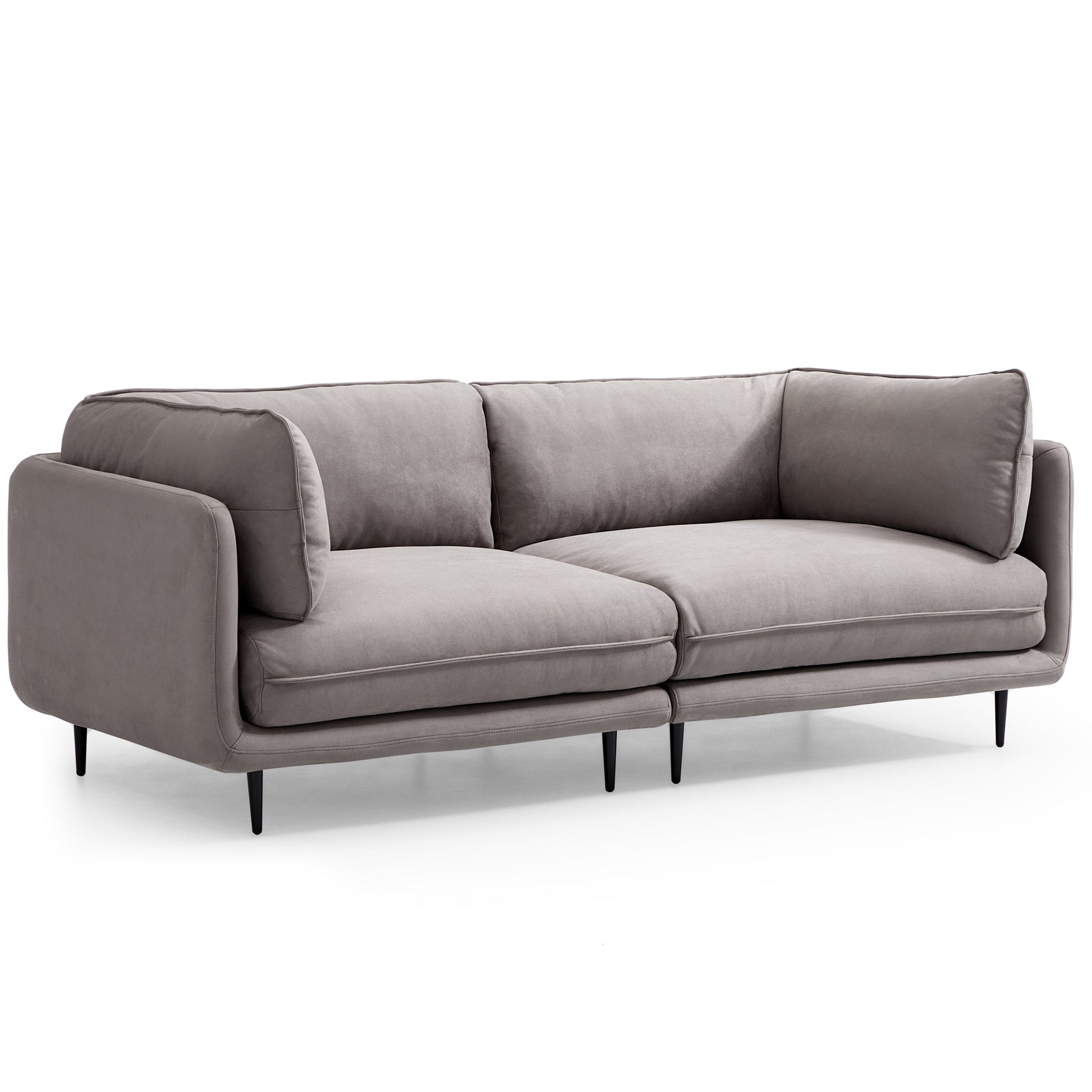 Vanilla Camel Fabric Sofa-Gray