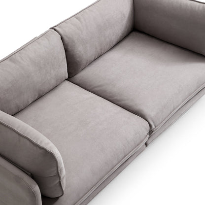 Vanilla Camel Fabric Sofa-Gray