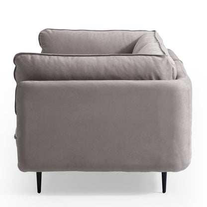 Vanilla Camel Fabric Sofa-Gray