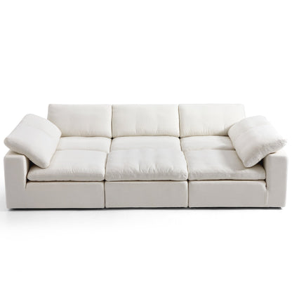 Tender Wabi Sabi Beige Sofa Bed-Beige-128.0"