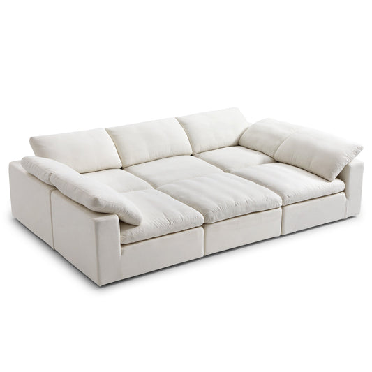 Tender Wabi Sabi Beige Sofa Bed-hidden
