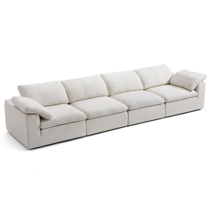 Tender Wabi Sabi Light Gray Sofa-Beige-165.4"