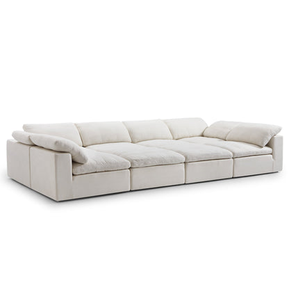 Tender Wabi Sabi Beige Sofa Bed-Beige-165.4"