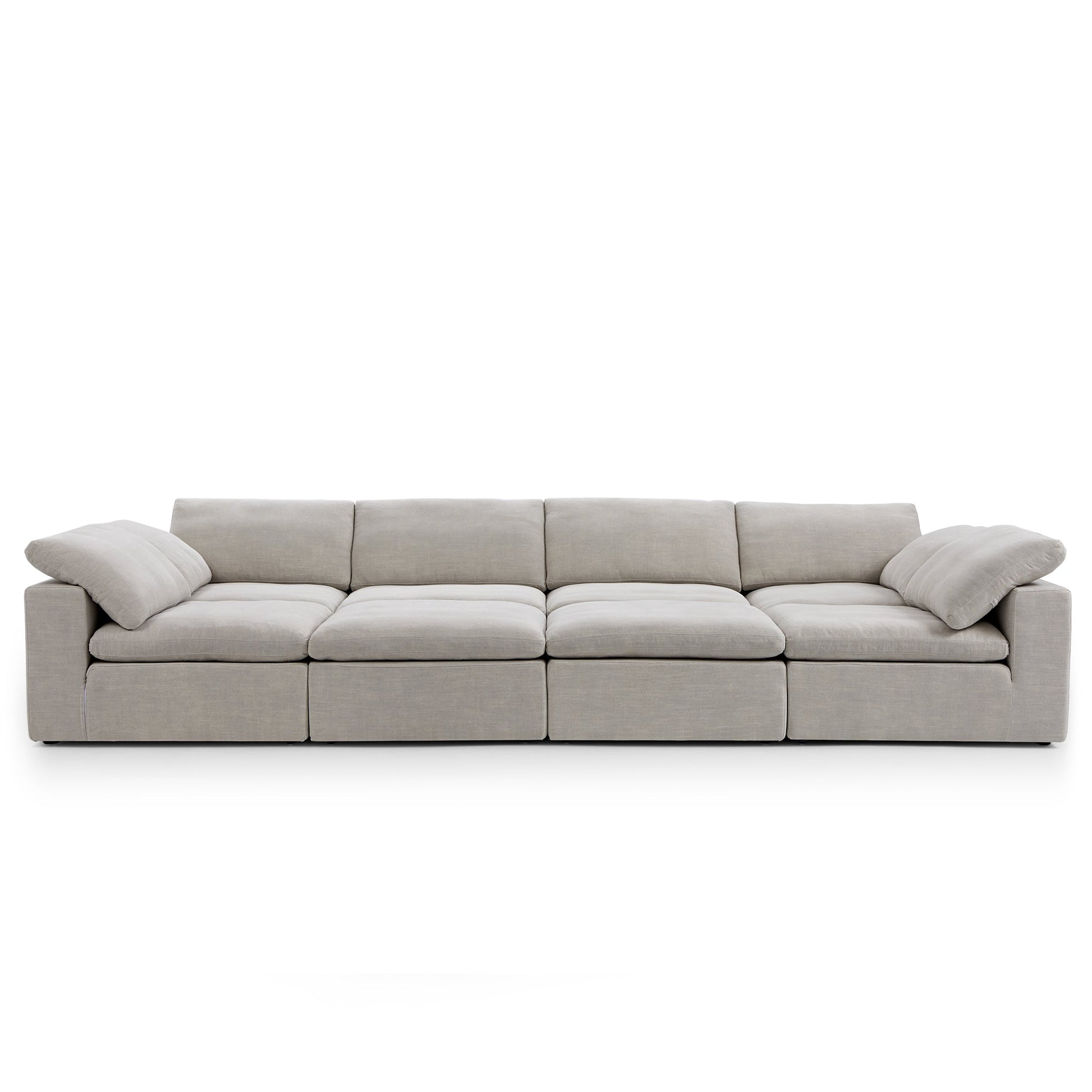 Tender Wabi Sabi Light Gray Sofa Bed-Sand-165.4"
