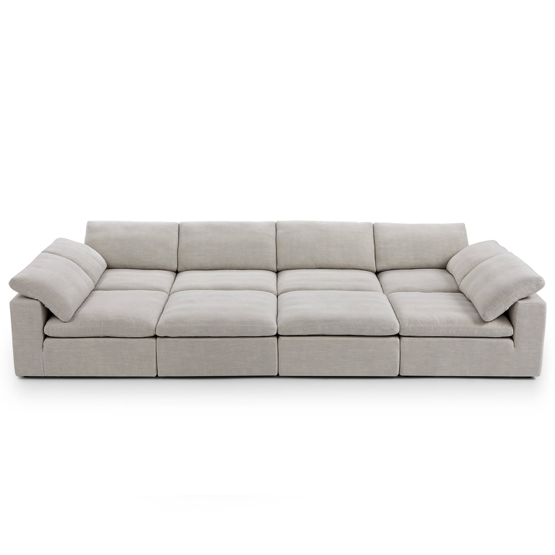 Tender Wabi Sabi Beige Sofa Bed-Sand-165.4"