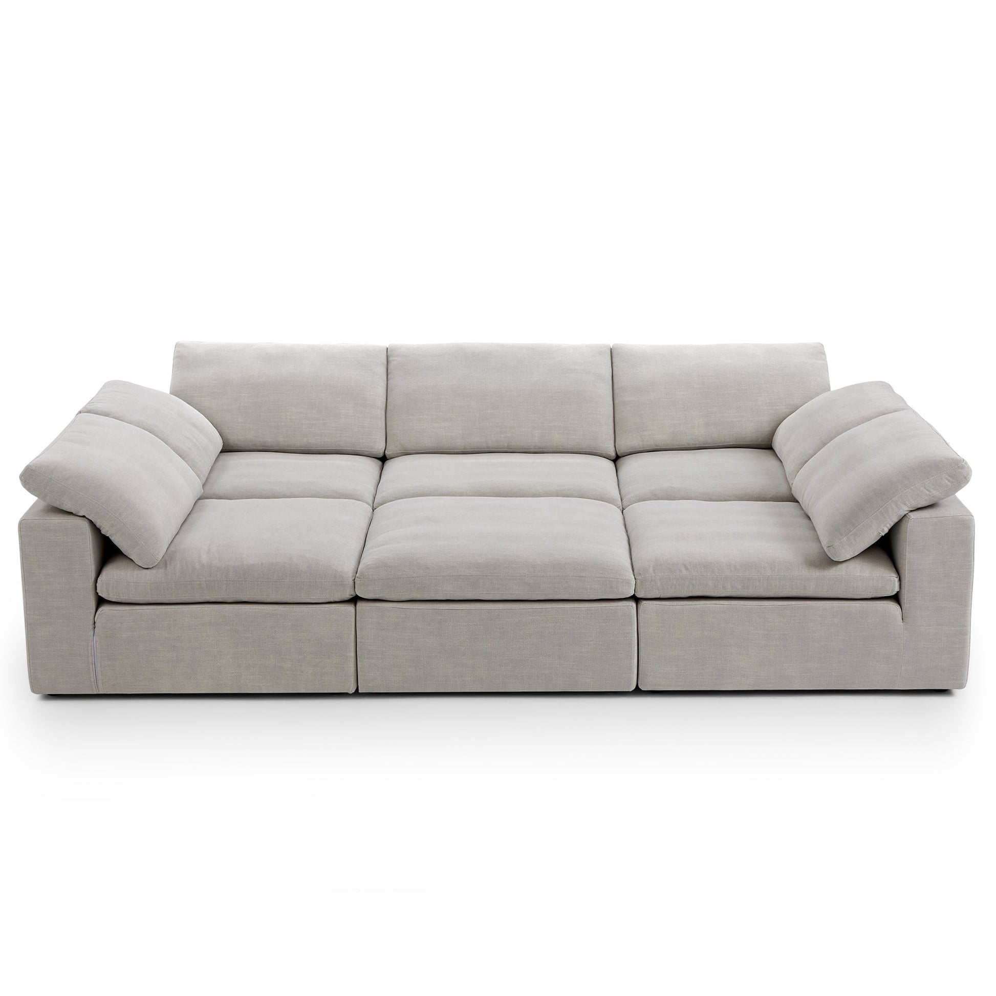 Tender Wabi Sabi Beige Sofa Bed-Sand-128.0"