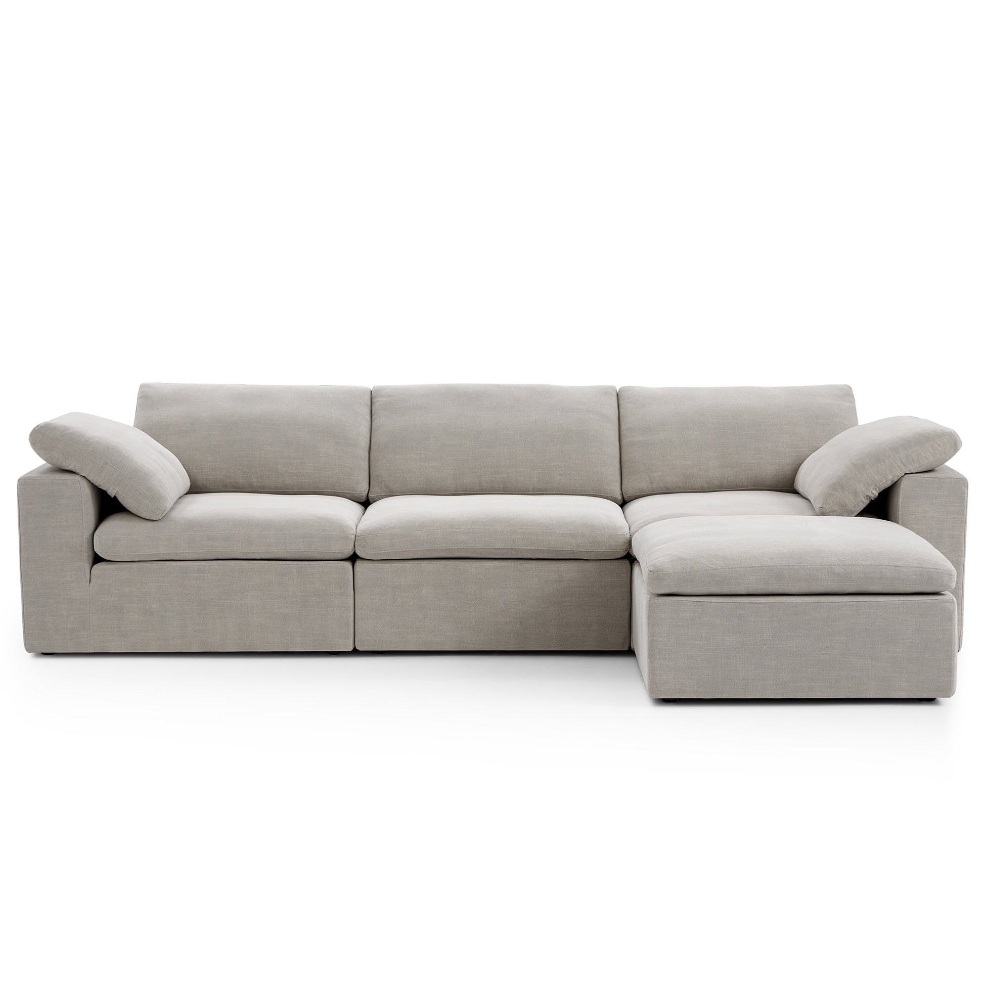 Tender Wabi Sabi Sand Sofa and Ottoman-hidden