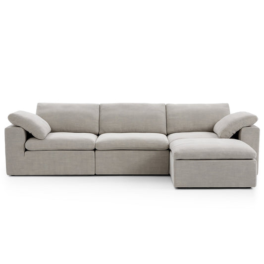 Tender Wabi Sabi Sand Sofa and Ottoman-hidden