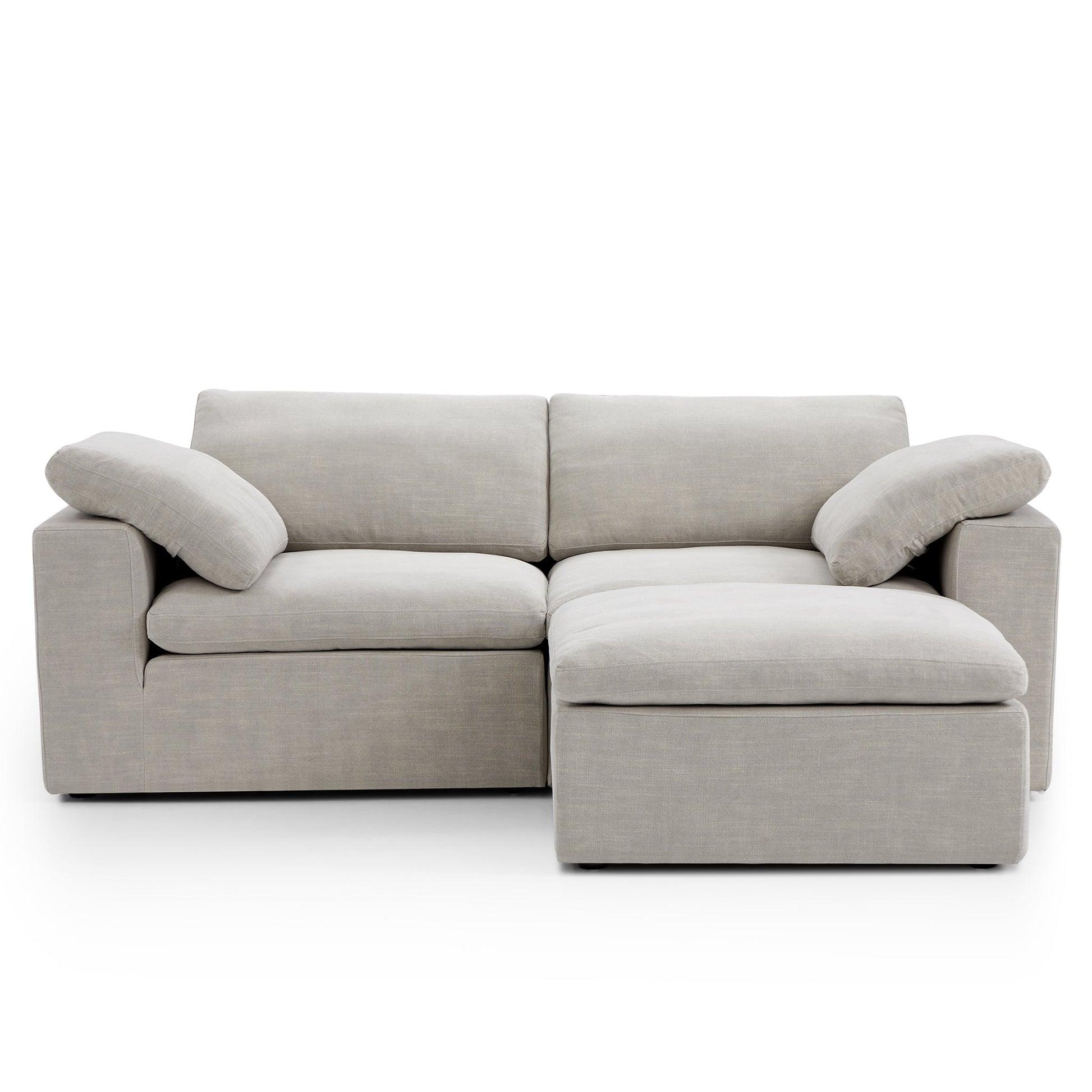 Tender Wabi Sabi Sand Sofa and Ottoman-Sand-90.6"