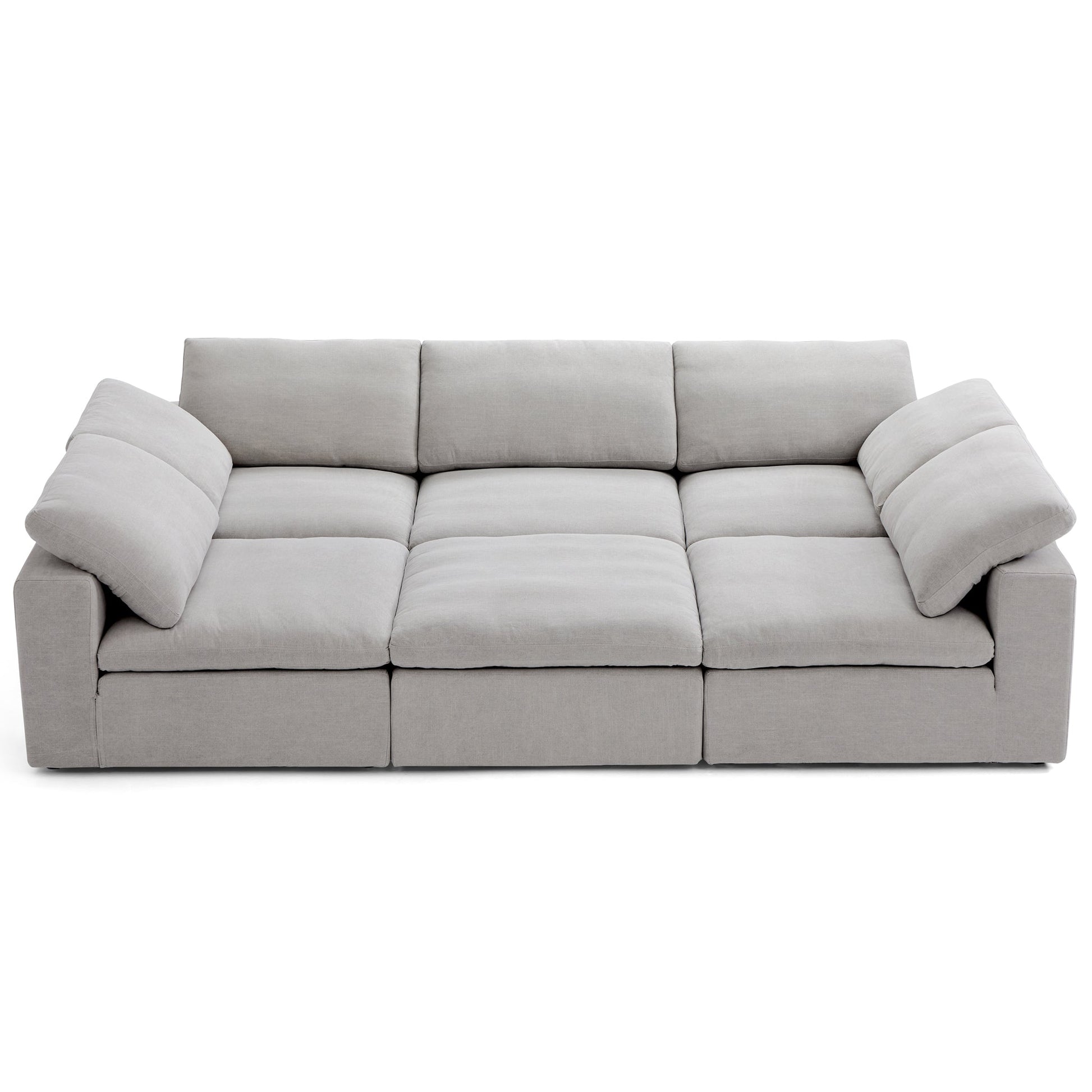 Tender Wabi Sabi Sand Sofa Bed-Gray-128.0"