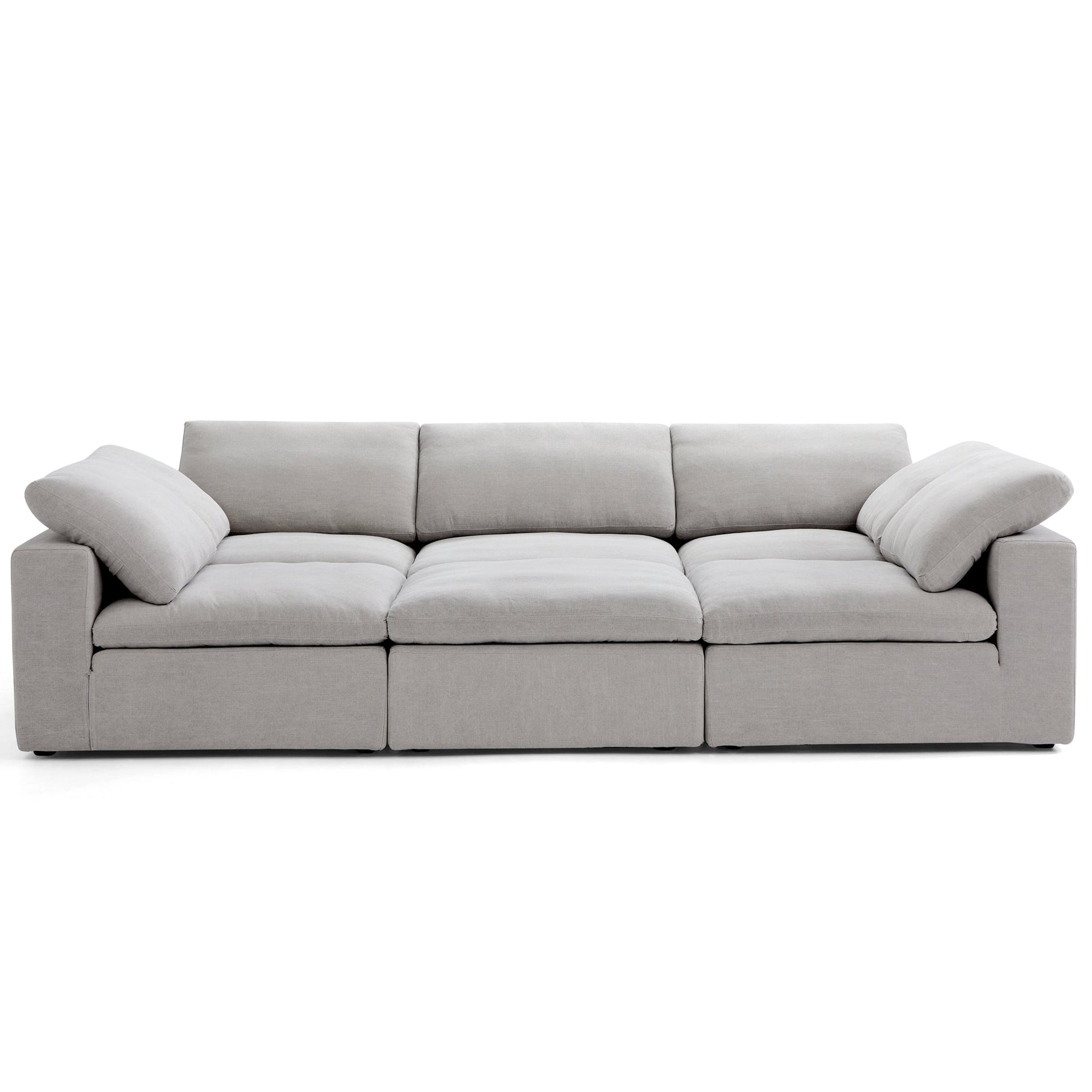Tender Wabi Sabi Sand Sofa Bed-Gray-128.0"