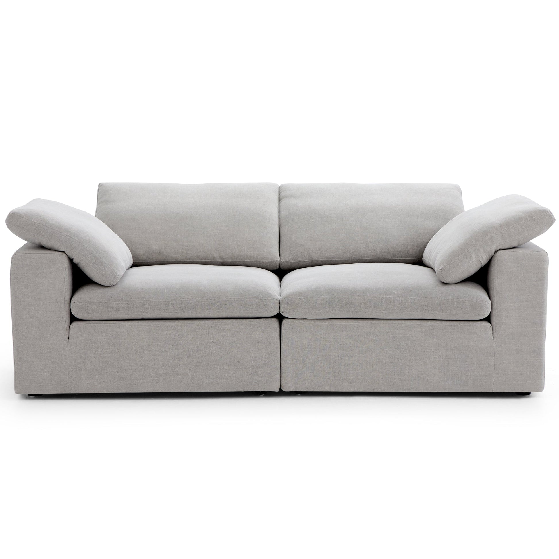 Tender Wabi Sabi Gray Sofa-Gray-90.6"