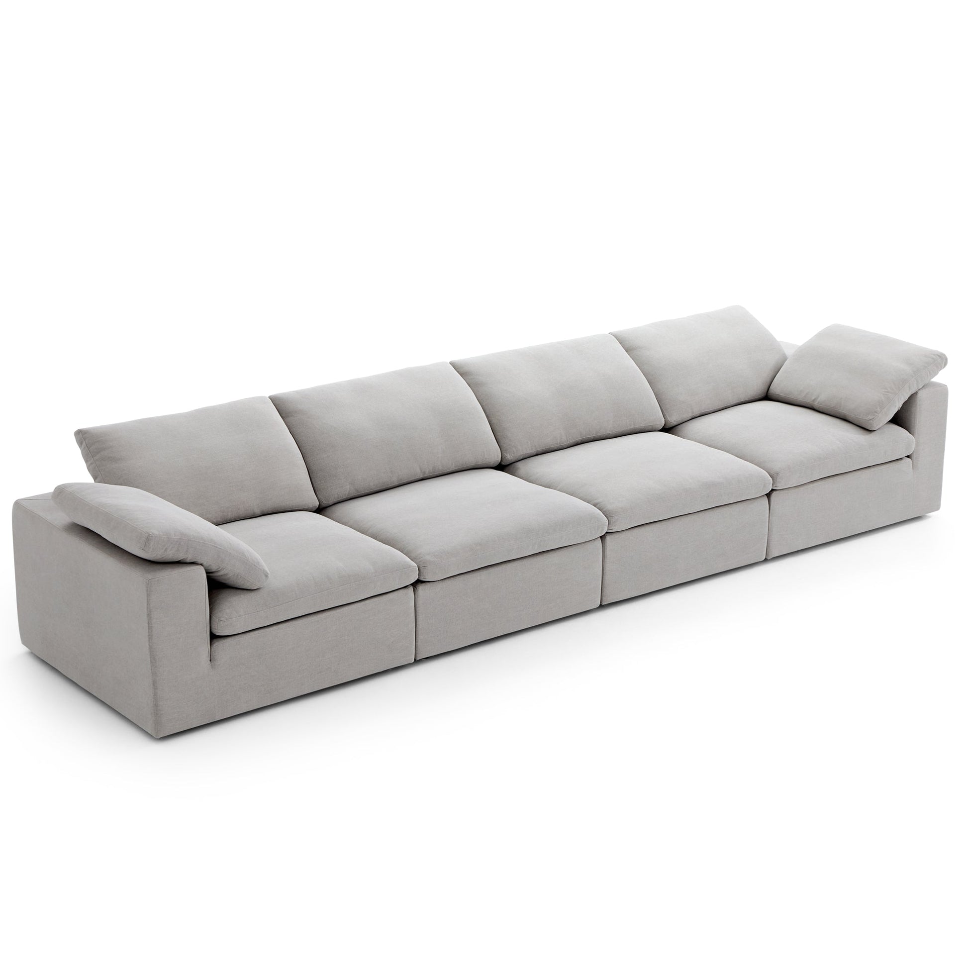 Tender Wabi Sabi Beige Sofa-Gray-165.4"