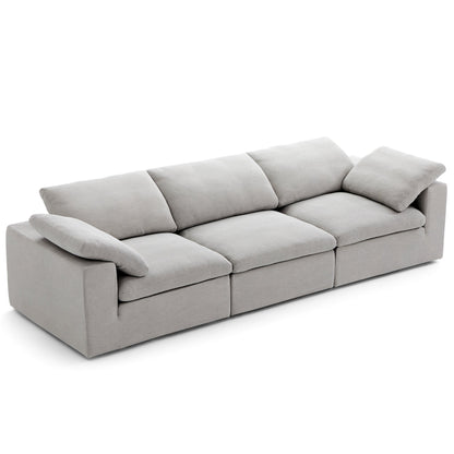 Tender Wabi Sabi Sofa-Gray-128.0"