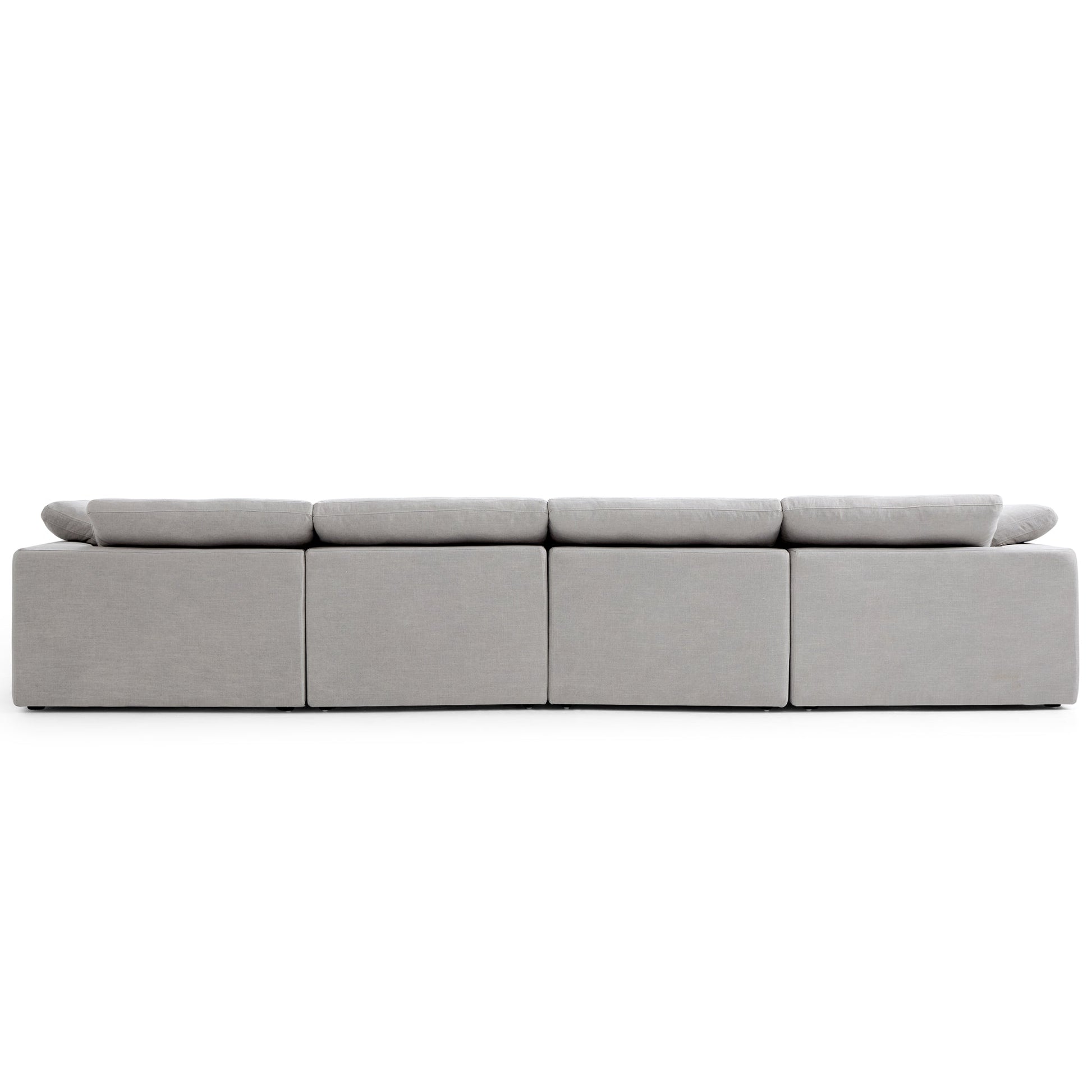 Tender Wabi Sabi Beige Sofa-Gray-165.4"