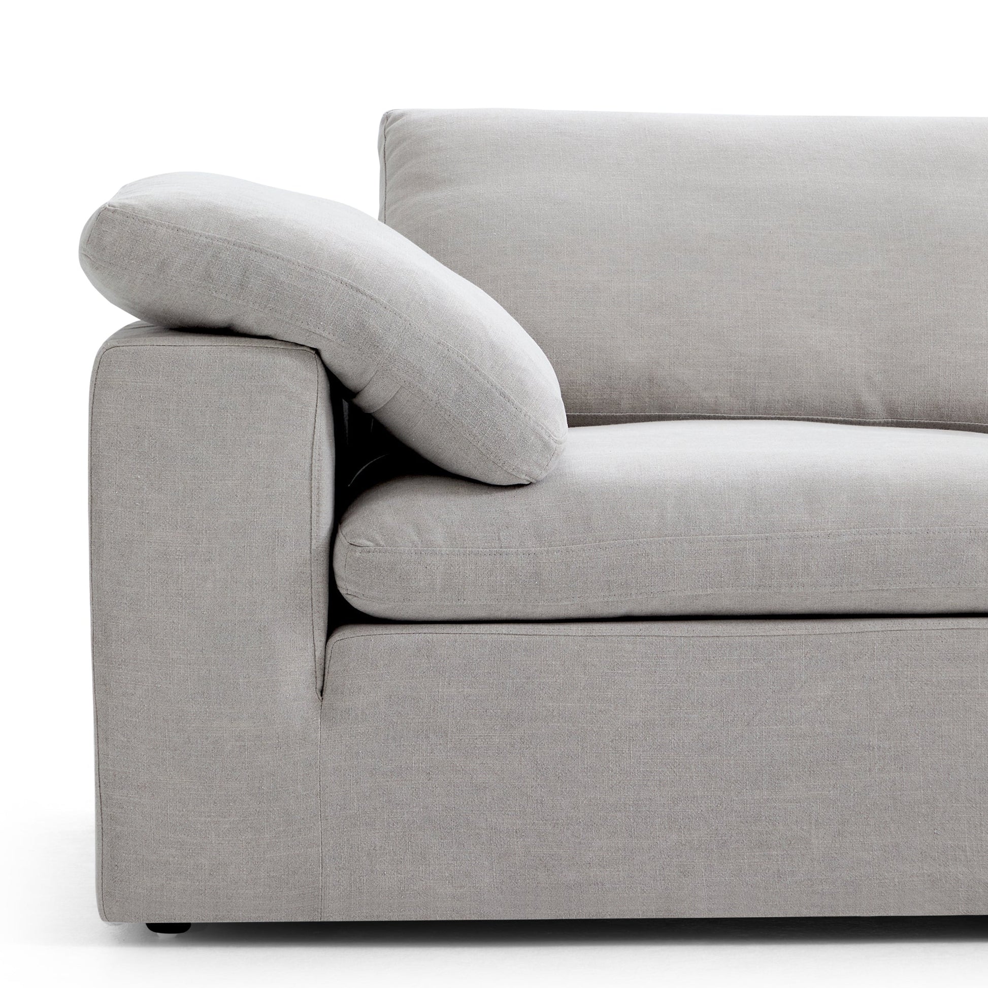 Tender Wabi Sabi Light Gray Sofa-Gray