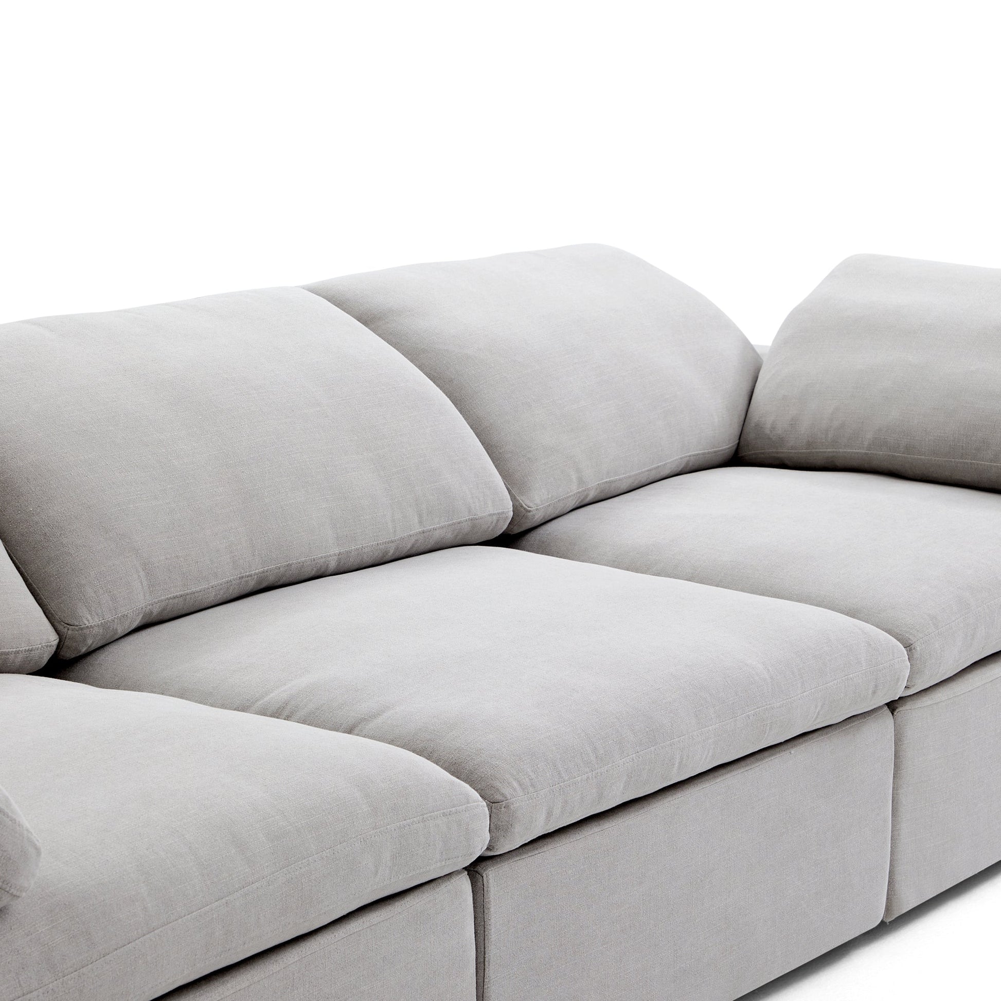 Tender Wabi Sabi Sand Sofa and Ottoman-Gray