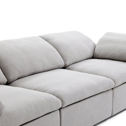 Tender Wabi Sabi Sand Sofa and Ottoman-Gray