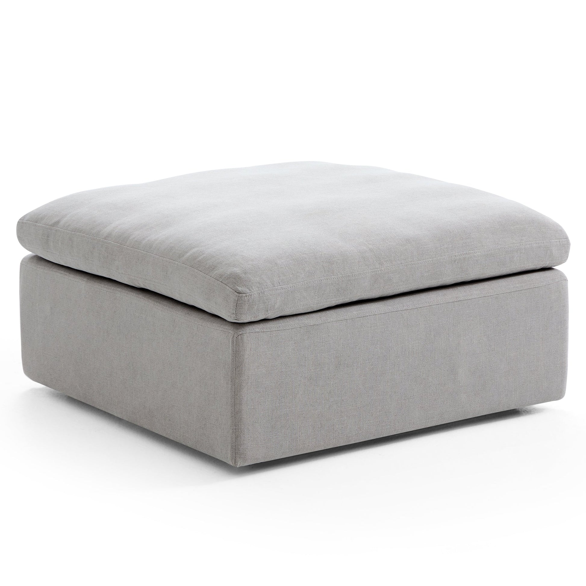 Tender Wabi Sabi Beige Sofa and Ottoman-Gray