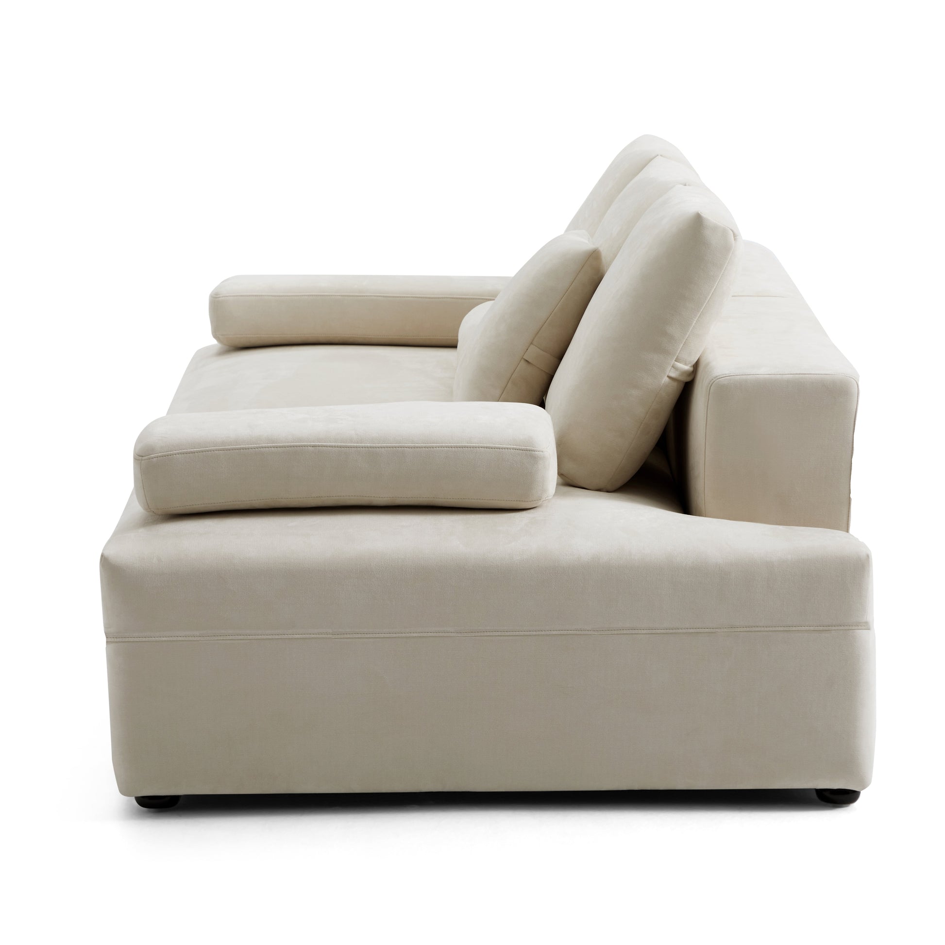 Composition Wabi Sabi Gray Sofa-Beige
