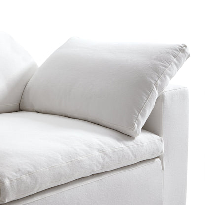 Lunna Modular L-Shaped and Ottoman Sofawhite / 160 inch l-shaped & ottoman