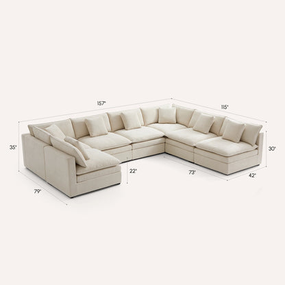 Burger Modular U-Sectional