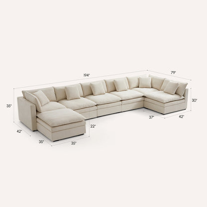 Burger Modular U-Sectional