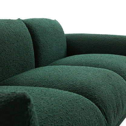 Verdant Lounge Green Boucle Sofa-Green