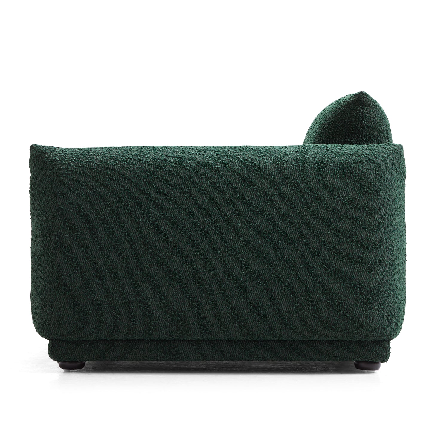 Verdant Lounge Green Boucle Armchair-Green