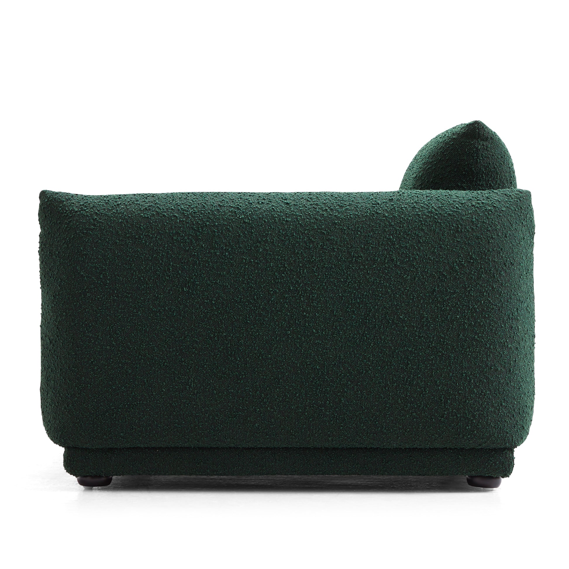 Verdant Lounge Green Boucle Armchair-Green