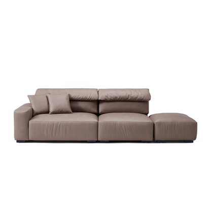 Chestnut Open End Sectional-Brown-Facing Right-116.1"