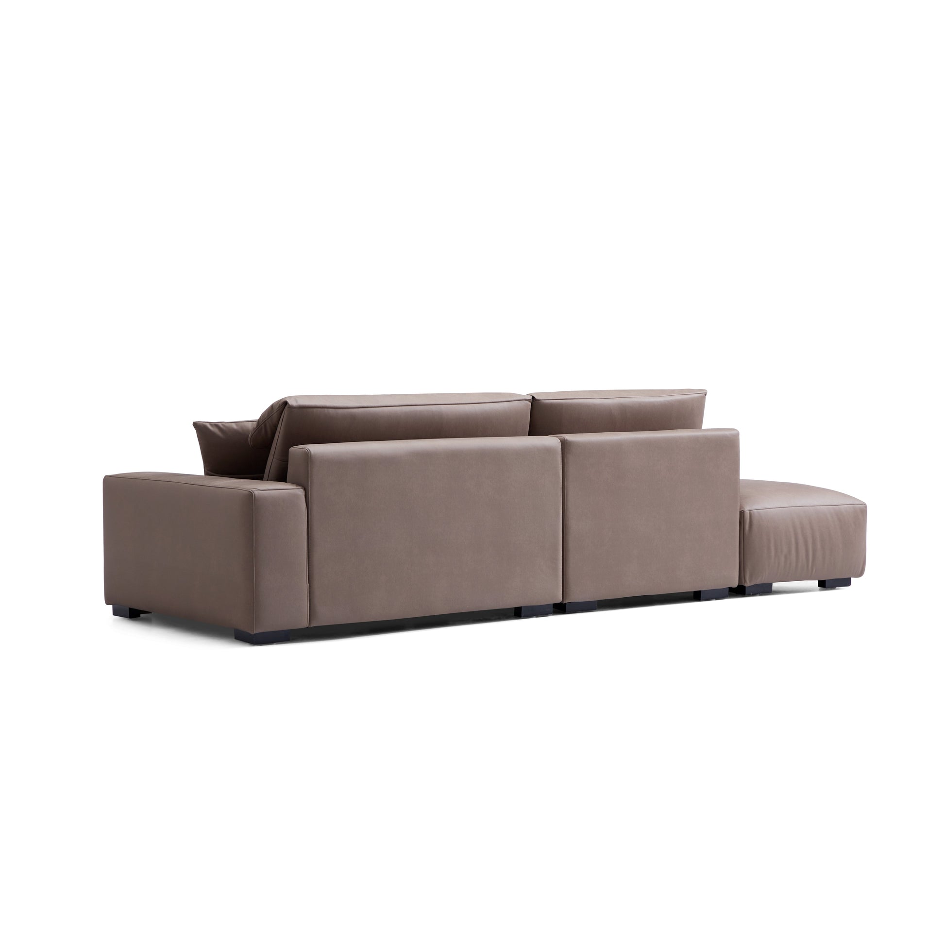 Chestnut Open End Sectional-Brown-Facing Left-116.1"