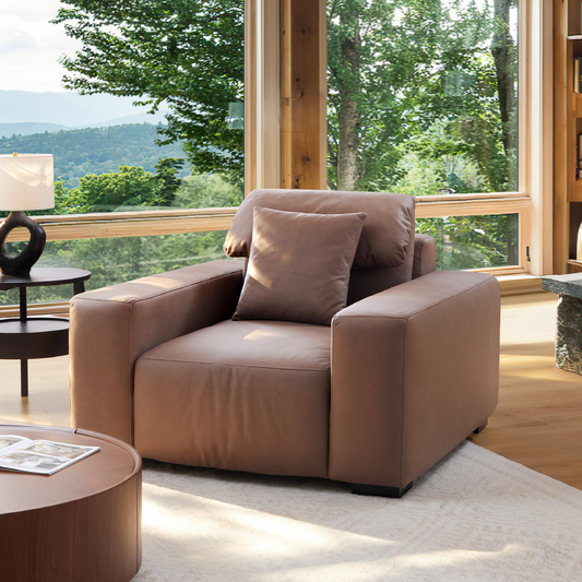 Chestnut Armchair-Brown
