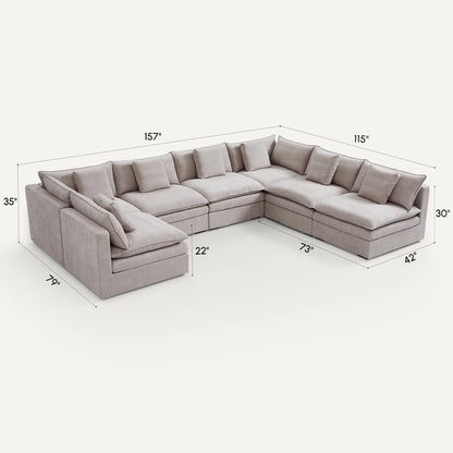Burger Modular U-Sectional
